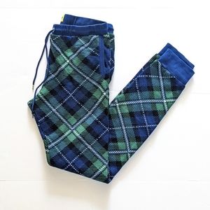 TipsyElves Plaid Green, Blue, Black and White Christmas/ St. Patrick Day Joggers